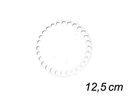 Dno kruh 12,5 cm plast