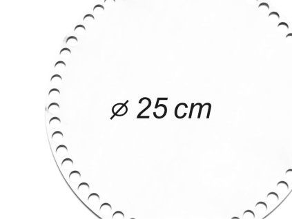 Dno kruh 25 cm plast